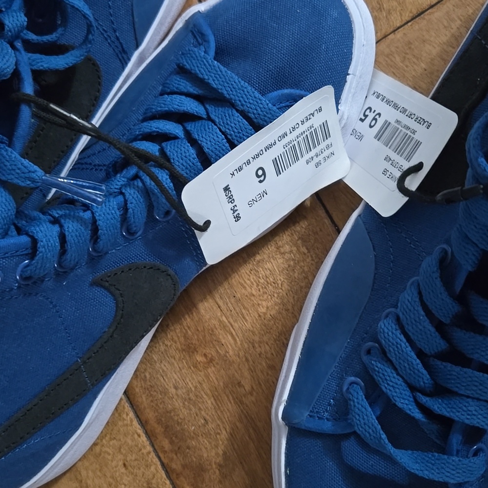 NWT Men's Nike SB Blazer In Premium Dark Blue In Both Size 9 & 9.5 - Picture 7 of 8